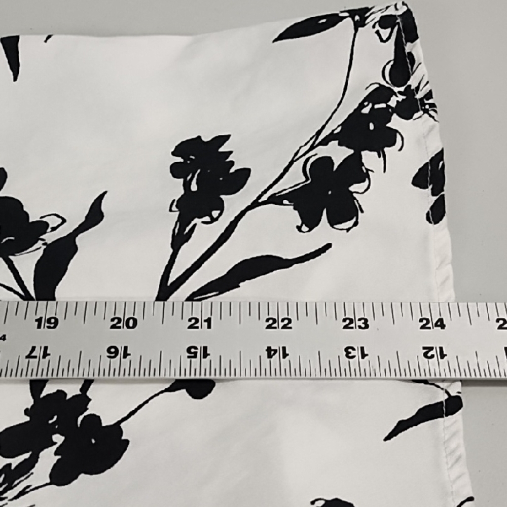 Fit N Flare Retro Black and White Sleeveless Cotton Stretch Dress 22W - Picture 7 of 13